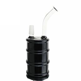 7 Inch Black Transparent Glass Bong Hookahs Oil Dap Rigs with 14mm Bowl or Quartz Banger for Smoking