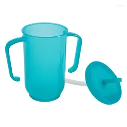 Water Bottles Spill Proof Cups For Adults Silicone Splash And Non Slip With Handle Childrens Straw Drinking Cup Easy In Handling