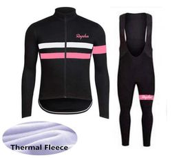 2020 Rapha Team Cycling Winter Thermal Fleece Jersey Bib Pants Sets Maillot Ciclismo Breathable Bike Clothes 91004f1863820