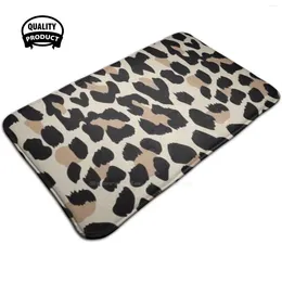 Carpets Leopard Print Soft House Family Anti-Slip Mat Rug Carpet Cheetah Brown