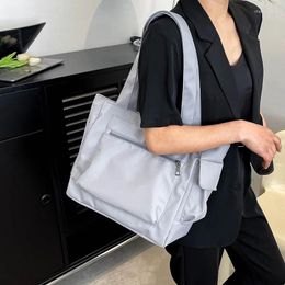 Evening Bags Large Capacity Shoulder Side Bag For Women Casual Nylon Tote 2024 Trend Big Travel Handbags Female Satchel