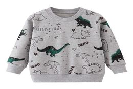 Jumping Metres Dragon Boys Sweatshirts Cotton Baby Clothes for Autumn Winter Kids Tops Cartoon Animals Printed Girls Shirts 2105298475833