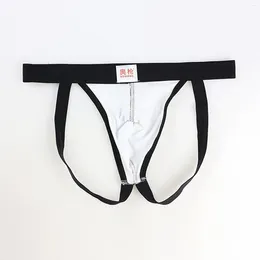 Underpants Men'S Underwear Gay Sexy Jockstrap Pouch Cuecas Panties Men Thongs Slip Bikini G-Srting Homme Srting