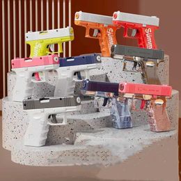 Sand Play Water Fun Gun Toys Interesting Glock Water Gun Childrens Toy Water Gun Manual Burst Outdoor Water Game Summer Toy WX5.22