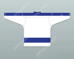 Custom TORONTO BAY LEAVES PRACTICE WHITE HOCKEY JERSEY SCTV POWER PLAY Top Stitched S-M-L-XL-XXL-3XL-4XL-5XL-6XL