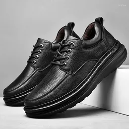 Casual Shoes Genuine Leather Men's Lace Up Oxfords Men Handmade Designer Sneakers Leisure Trend Spring Autumn