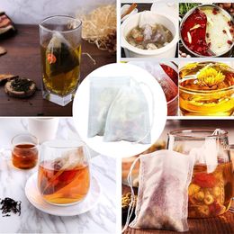 Disposable Tea Bags Multi-size Tea Bags for Loose Leaf Tea Empty Large Scented Drawstring Pouch Bag Iced Coffee Philtre Bags