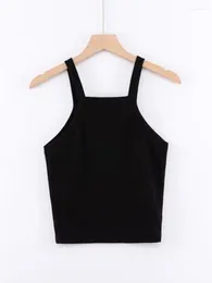 Women's Tanks Sexy Sleeveless Low-Cut Tank Tops Women Large U-neck Nightclub Clothing Black White Casual Underwear Sports Slim Vest