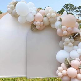 Party Decoration 134pcs Apricot White Balloon Arch Wreath Kit Pink Supplies Birthday Graduation Par