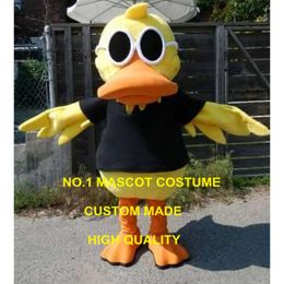 cool big yellow duck mascot costume with sunglasses customizable cartoon duckling theme anime cosply costumes carnival 2426 Mascot Costumes