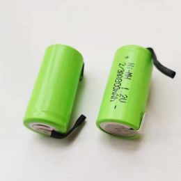 2/3AA 800mAh 1.2V NIMH Rechargeable Battery Pack with Nickel Tape for DIY Electric Shaver
