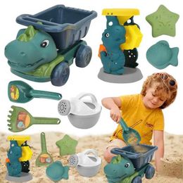 Sand Play Water Fun Sand Play Water Fun Childrens beach toy simulation dinosaur dump truck set sand castle tool animal sand Mould smooth portable sandbox toy WX5.22