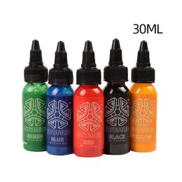 30ML/Bottle Professional Tattoo Pigment Inks Safe Half Permanent Tattooing Paints Supplies For Body Beauty Tattoo Art Tattoo Ink