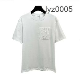 Designer Men's American Hot Selling Summer T-shirt Season New Daily Casual Letter Printed Pure Cotton Top 9D7N
