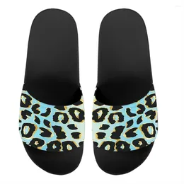 Slippers Summer Women's Leopard Printed Custom Pattern Shoes Beach Sandals Household Flip-flops Zapatos De Mujer