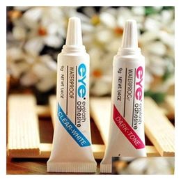 Eyelash Adhesives Eye Lash Glue Black White Makeup Adhesive Waterproof False Eyelashes And Available Drop Delivery Health Beauty Tools Otg9L