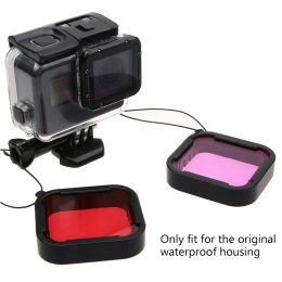 Super Thin Waterproof Philtres 3Pcs Red Pink Purple Underwater Diving Philtres Set for Gopro Hero 5/6/7