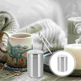 Storage Bottles Tea Jar Loose Canister Titanium Alloy Pot Food Containers Metal Seasoning Coffee Bean
