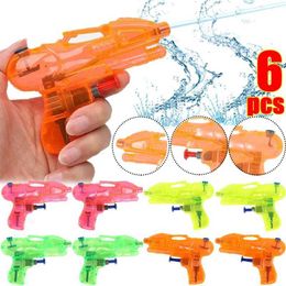 Sand Play Water Fun Gun Toys 6 Summer Water Gun Fighting Toys for Children and Boys Mini Water Gun Game Outdoor Beach Swimming Pool Mini Water Gun Game Toys WX5.22