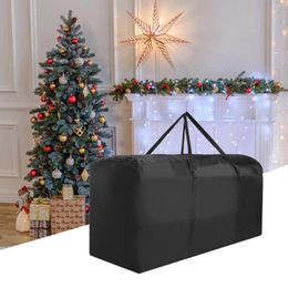 Storage Bags Christmas Tree Bag Oxford Cloth Waterproof And Dustproof Home Halloween Occasions Extra Large 122x39x55CM Pocket