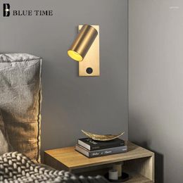 Wall Lamp Black&Gold LED Light Indoor Sconces For Living Room TV Background Bedroom Bedside Home Lighting Lustre