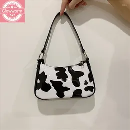 Shoulder Bags Fashion Cow Pattern Women Handbags Designer Luxury Patent Pu Leather Messenger Bag Lady Small Purses Female Totes