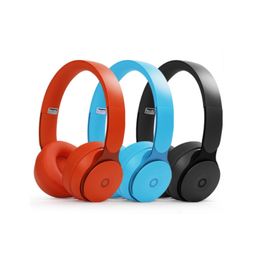 Beat SOLO PRO Wireless headphone EarPhone Bluetooth headset Deep Bass Foldable Earbuds Support Pop up Window For iPhone 15 14 13 12 11 Pro Max and Samsung Android Phone