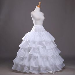 2017 New Arrival Ball Gown Quinceanera Dress Petticoat Tiered Polyester Slip White Bridal Crinoline In Stock 278O