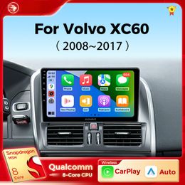 Car dvd Radio Wireless CarPlay Android Auto Radio for Volvo XC60 2007 2010 2013 2014 2017 4G Car Multimedia GPS Din Autoradio