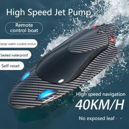 Fy011 2.4g Adult Children Electric Speedboat Racing Water Toy Boat High-speed Turbojet Remote Control Boat Christmas Gift 240523