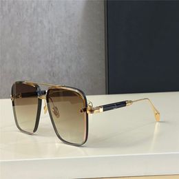 Top men glasses THE GEN I design sunglasses square K gold frame generous style high-end top quality outdoor uv400 eyewear with original 218i