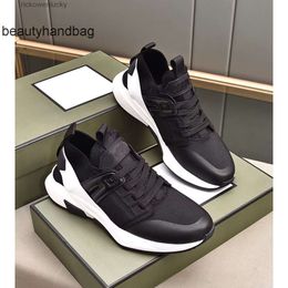 Tom Fords Ultralight shoes Sneakers Luxury Nylon Shoes Mesh Jago Rubber Sole Trainers Black White Mesh Casual Walking Comfort Runner Sports Hiking Shoe EU3