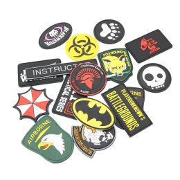 PVC Fabric Armband Seal Clothing Sewing Fabric Badge 3d Uniform Tactical Backpack Personality Morale Chapter Bandage Armband