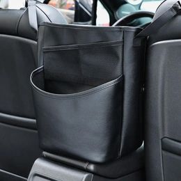 Car Organizer Leather Seats Storage Pocket Between Universal Seat Gap Bag Hanging Auto Net Handbag Holder Wjtnx