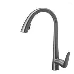 Kitchen Faucets Rotary Retractable Black And White 60CM Pull Cold Washbasin Sink Faucet Gun Grey Pull-out
