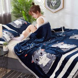 Blankets Summer Coral Blanket Nap Towel Quilt Sheets Thin Air-conditioned Office Flannel Anti-static Portable