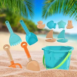 Sand Play Water Fun Sand Play Water Fun Beach bucket shovel tool anti scratch DIY sandbox Mould set for outdoor travel WX5.22