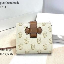 Celiene Bag Dhgate Triomphes Bags Women Luxury Cardholder Ava Designer Wallet Id Card Coin Purses Cowhide Leatherkey Pouch Holders 384