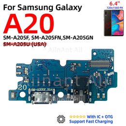 AiinAnt Fast Charging Connector Board Dock Charger Flex Cable For Samsung Galaxy A20 A20e A20s A21 A21s A22 A23 A24 4G 5G Parts