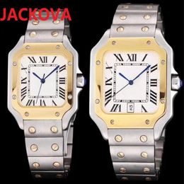 luxury mens japan quartz movement watches military fashion square designer watch women men 904L stainless steel Wristwatch gifts orolog 230Q