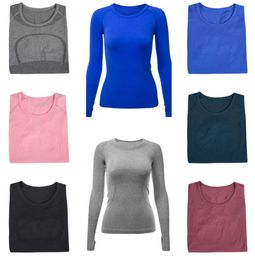 Allinea Womens Yoga Maniche lunghe a maniche corte a maniche lunghe Solde Sports sport in vita stretta fitness stretta con abbigliamento sportivo di alta qualità 2024 new9