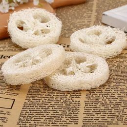 Natural loofah brush Loofah Slices Handmade DIY Loofah Soap Tools Cleaner Sponge Scrubber Facial Soap Holder