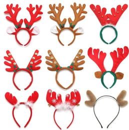 Reindeer Antlers Headband Christmas Easter Halloween Party DIY Women Girs Kid Deer Ear Party Hairband Wedding Jewellery Gift 2124280151