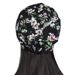 New Women's Thin Head Cap Breathable Turban Cap Summer Confinement Cap Air Conditioning Cap Flower Beanie Cap