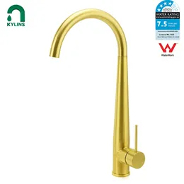 Kitchen Faucets KYLINS Metal Brushed Gold Taps Gourmet Faucet Accessories Novel Offer Showers For The Sink Korea Type