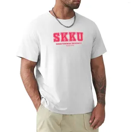 Men's Tank Tops Sungkyunkwan University (SKKU) T-Shirt Customs Design Your Own Summer Clothes Short Sleeve Tee Men Workout Shirt