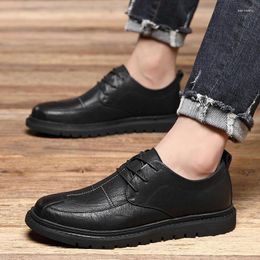 Casual Shoes Zapatos De Hombre Handmade Genuine Leather Men Brown Black Formal Party Office Lace Up Business Dress Wedding