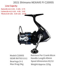 2021 Shimano Nexave Fi 1000 C2000S 2500 2500S 2500HG C3000 C3000HG 4000 4000HG C5000HG SPINING FISKREL