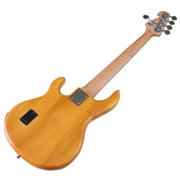 Active 5 String Electric Bass Guitar High Gloss Finish Basswood Body 21 Frets Black Hard Wood Fingerboard Bass Guitar
