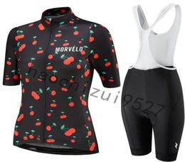 2020 High Quality Women Short Sleeves Cycling Jersey Set Summer Mtb Bicycle Clothing 9d Gel Pad Bib Shorts Bike Clothes Cycle Spor9644700